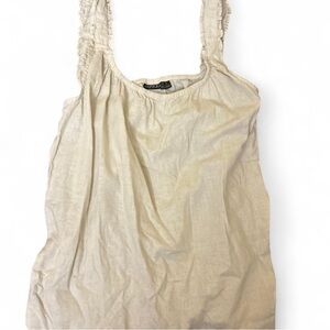 Esmera Women's Cream Sleeveless Top